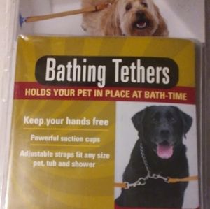 New dog bath tether